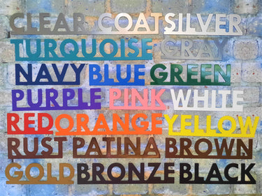 Personalized Metal Name Sign